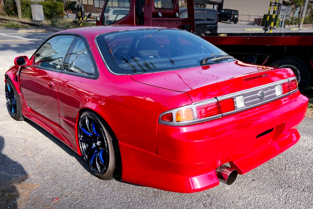REAR EXTERIOR of RED S15 FACED S14 SILVIA.