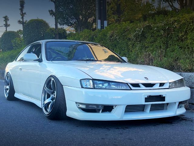 FRONT EXTERIOR of LATE-MODEL FACED S14 SILVIA Qs.