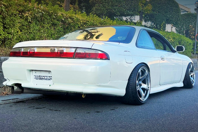 REAR EXTERIOR of LATE-MODEL FACED S14 SILVIA Qs.