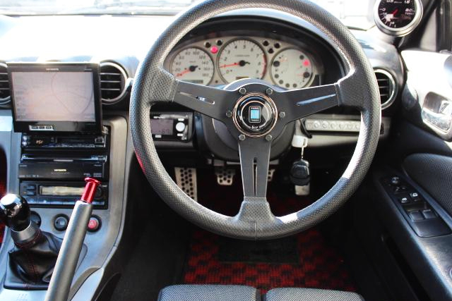 DRIVER SIDE STEERING and DASHBOARD.