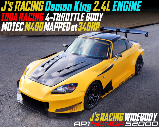 Js RACING 2.4L ENGINE With TODA ITBs in WIDEBODY AP1 S2000.