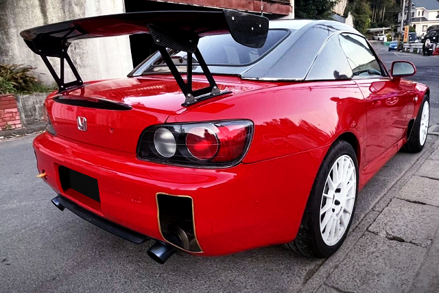 REAR EXTERIOR of RED AP1 S2000.