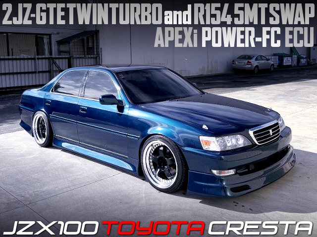 2JZ-GTE TWIN TURBO and R154 5MT SWAPPED JZX100 TOYOTA CRESTA.