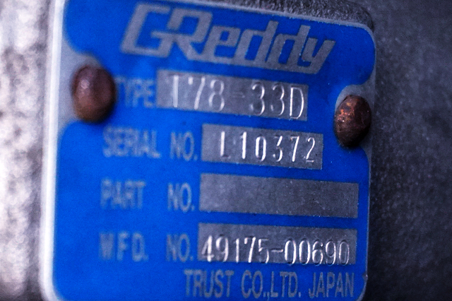 GREDDY T78-33D TURBOCHARGER.