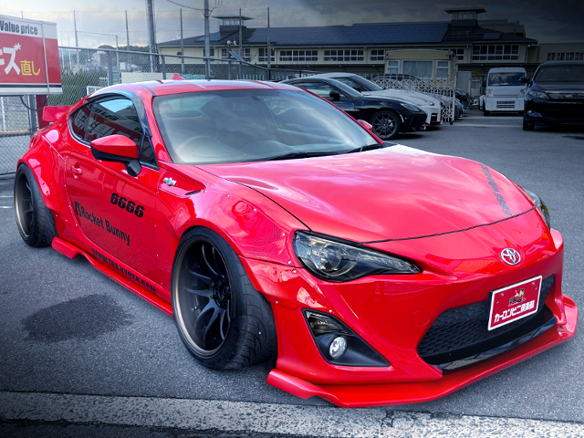 FRONT EXTERIOR of ROCKET BUNNY WIDEBODY ZN6 TOYOTA 86GT TURBO.