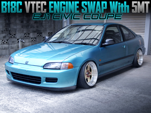 B18C SWAPPED EJ1 CIVIC COUPE.
