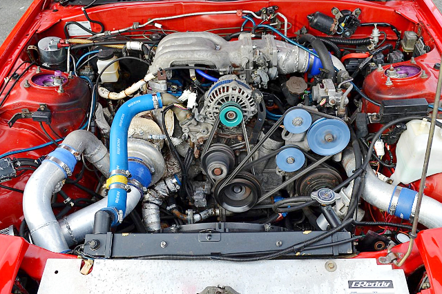 13B ROTARY With AFTERMARKET BIG SINGLE TURBO.