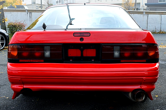 REAR EXTERIOR of RED FC3S RX-7 GT-X.