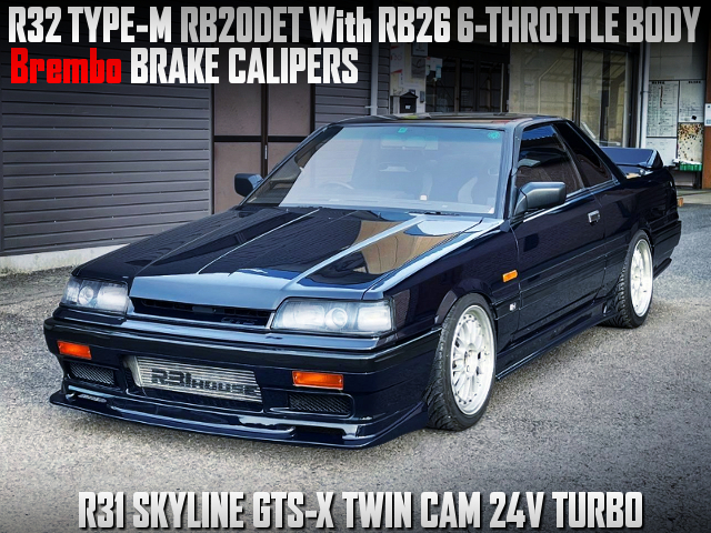 R32 TYPE-M RB20DET With RB26 ITBs into R31 SKYLINE 2-DOOR.