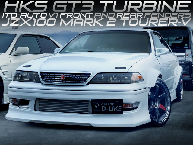 HKS GT3 TURBO and POWER-FC, ITO AUTO V1 WIDE BODIED of JZX100 MARK 2.