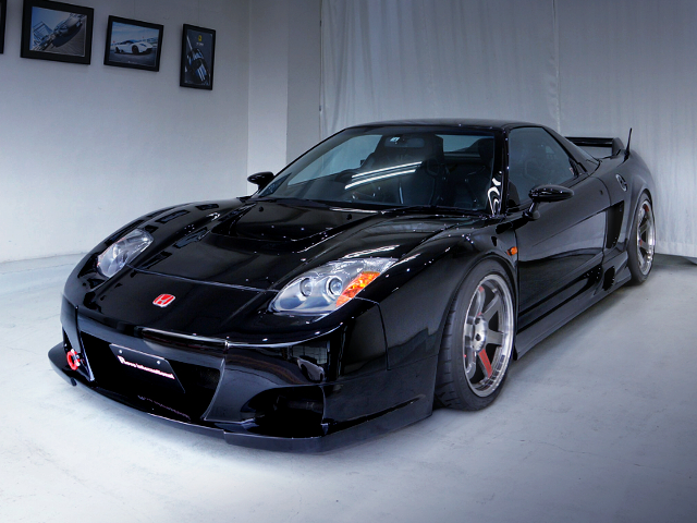 FRONT EXTERIOR of BLACK ROUTE KS WIDEBODY NA1 NSX.