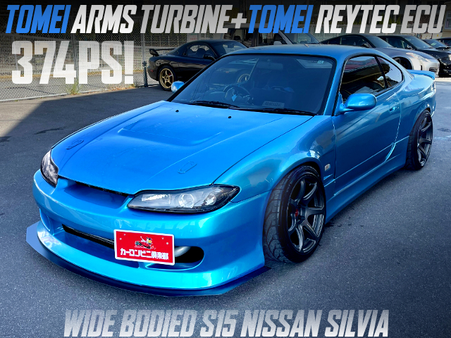 WIDE BODIED, TOMEI ARMS TURBINE and TOMEI REYTEC ECU into S15 SILVIA.