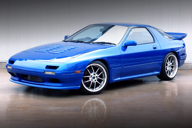FRONT EXTERIOR of BLUE FC3S RX-7 GT-X.