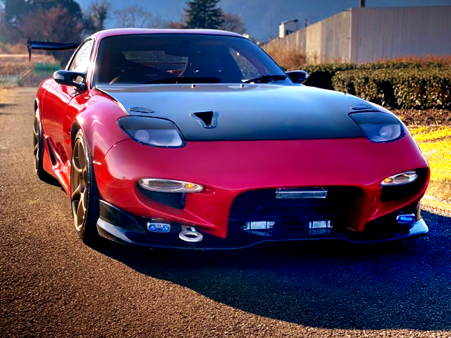 FRONT EXTERIOR of RED FD3S RX-7 TYPE-R.