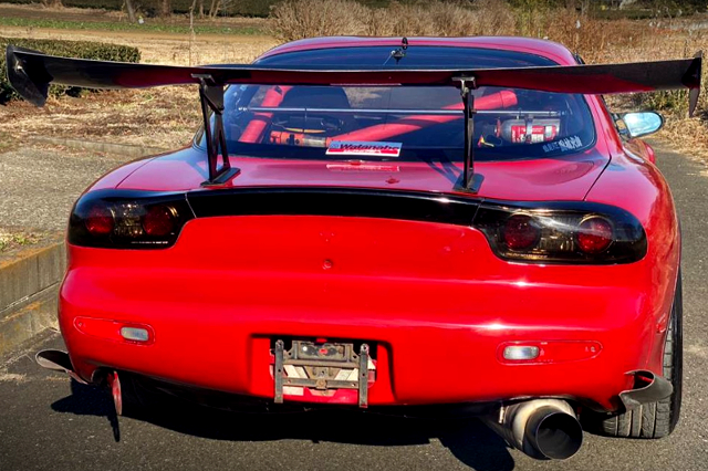 REAR EXTERIOR of RED FD3S RX-7 TYPE-R.