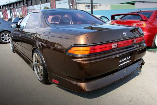 REAR EXTERIOR of BMW BROWN JZX90 MARK 2.