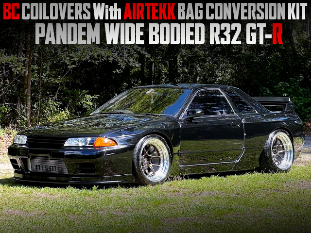 Air-SUSPENSION and TRA KYOTO PANDEM WIDE BODIED R32 GT-R.