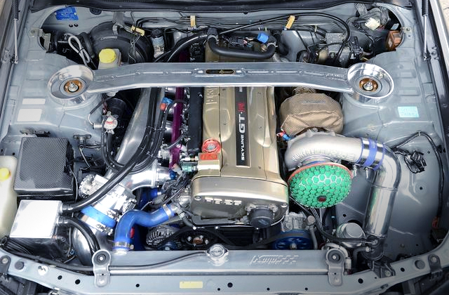 RB26 With HKS 2.8L KIT and GT3-5R SINGLE TURBO.