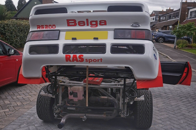 REAR OPEN of FORD RS200 REPLICA MR-S.