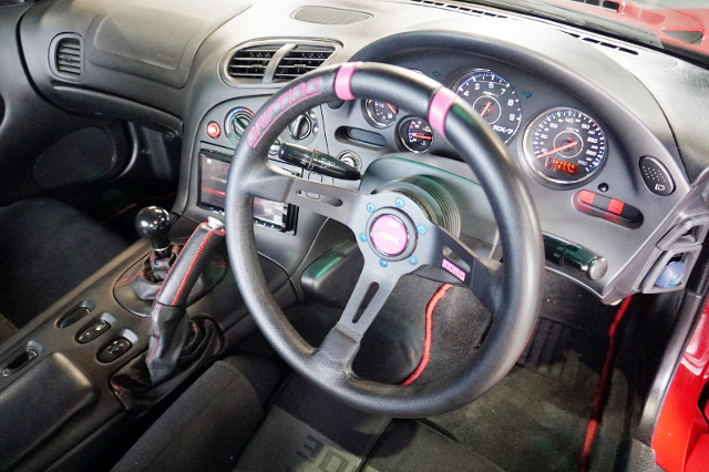 DASHBOARD and STEERING of WIDEBODY FD3S EFINI RX-7 TYPE-RB.
