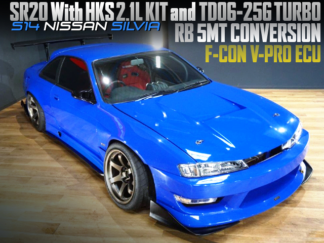 SR20 With 2.1L KIT and TD06-25G TURBO into WIDEBODY S14 SILVIA.