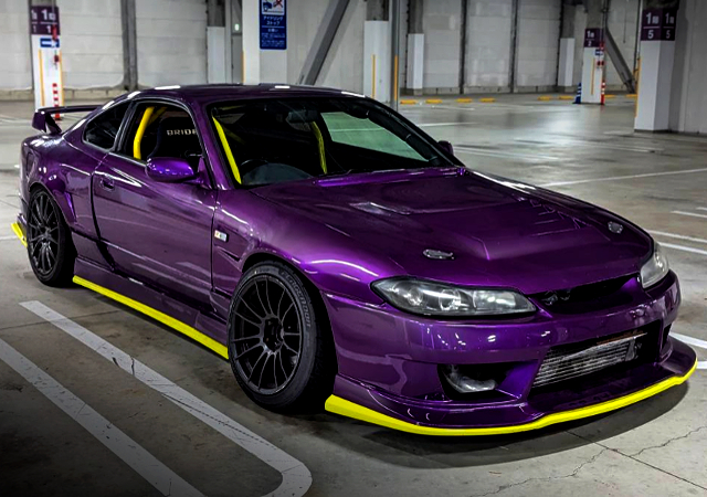 FRONT EXTERIOR of PURPLE S15 SILVIA.