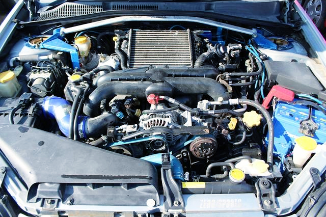 EJ20 With HIGH FLOW TURBO into BP5 LEGACY TOURING WAGON GT ENGINE ROOM.
