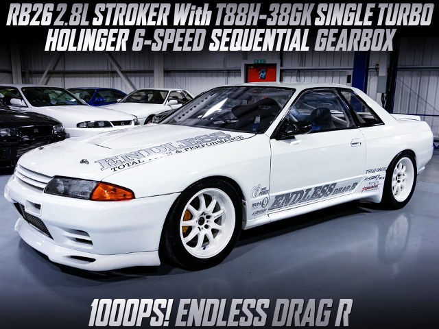 RB26 With 2.8L and T88H-38GK TURBO into BNR32 ENDLESS DRAG R.