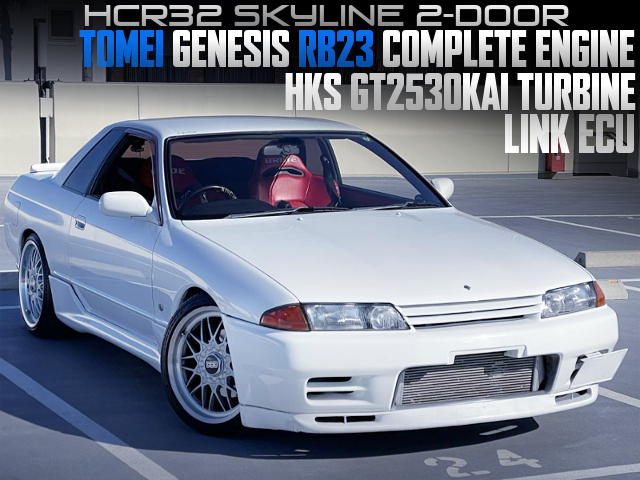 TOMEI GENESIS RB23 COMPLETE ENGINE with HKS GT2530KAI TURBO and LINK ECU into HCR32