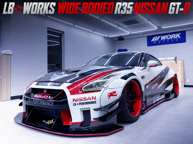 GT3 STYLE WRAPPED, LB-WORKS WIDE BODIED R35 GT-R.