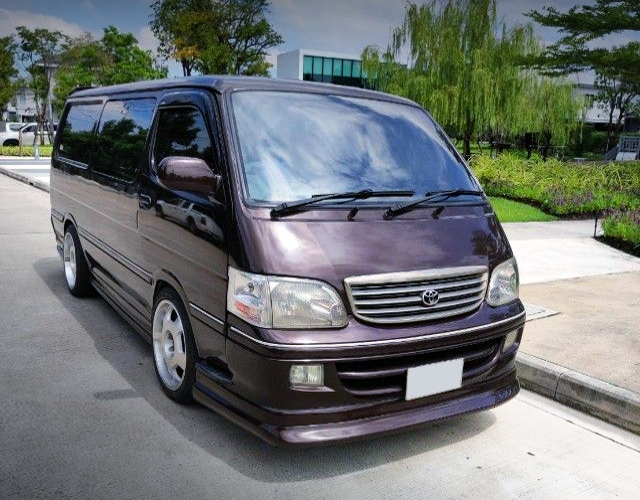 FRONT EXTERIOR of BROWN PAINT H100 HIACE.