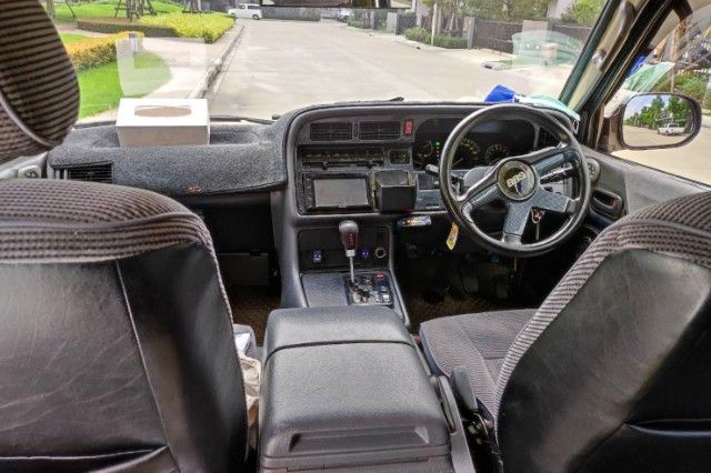INTERIOR of BROWN PAINT H100 HIACE.