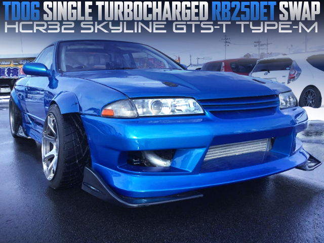 WIDE BODIED, RB25DET TURBO SWAPPED HCR32 SKYLINE 2-DOOR GTS-t TYPE-M.