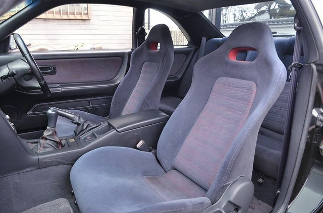 INTERIOR SEATS of GV1 BLACK PEARL R33 SKYLINE GT-R.