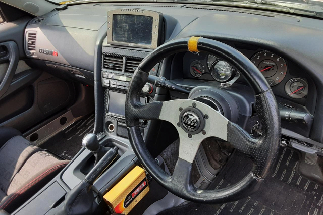 INTERIOR of GT-R STYLE WIDEBODY R34 SKYLINE COUPE.