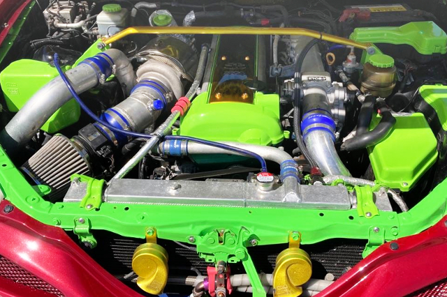 1JZ With AFTERMARKET SINGLE TURBO.