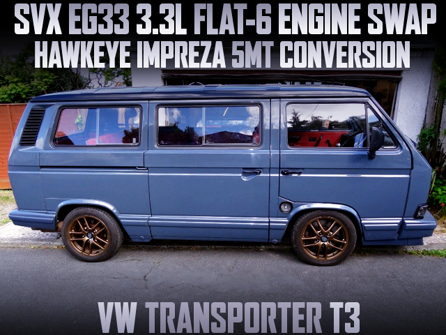 SVX EG33 ENGINE and HAWKEYE IMPREZA 5MT SWAPPED to VW T3.