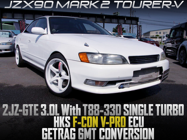 2JZ-GTE With T88-33D SINGLE TURBO and 6MT of JZX90 MARK 2.