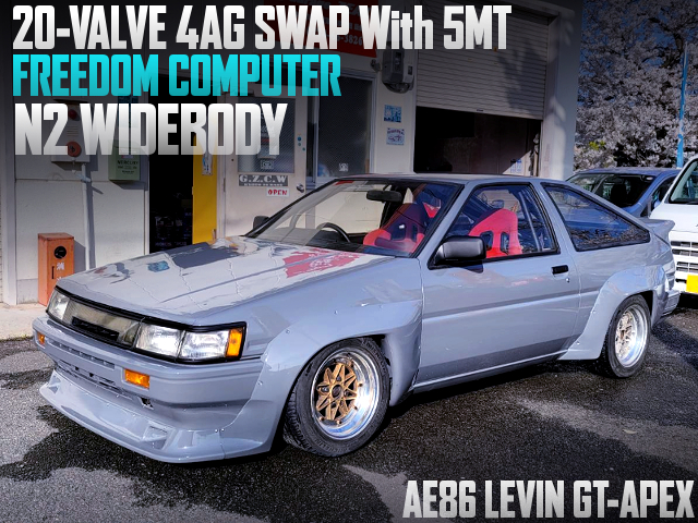 20V 4AGE SWAPPED, N2 WIDE BODIED AE86 LEVIN GT-APEX.