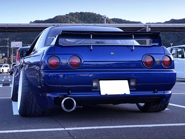 REAR EXTERIOR of PANDEM WIDEBODY HCR32 SKYLINE COUPE.