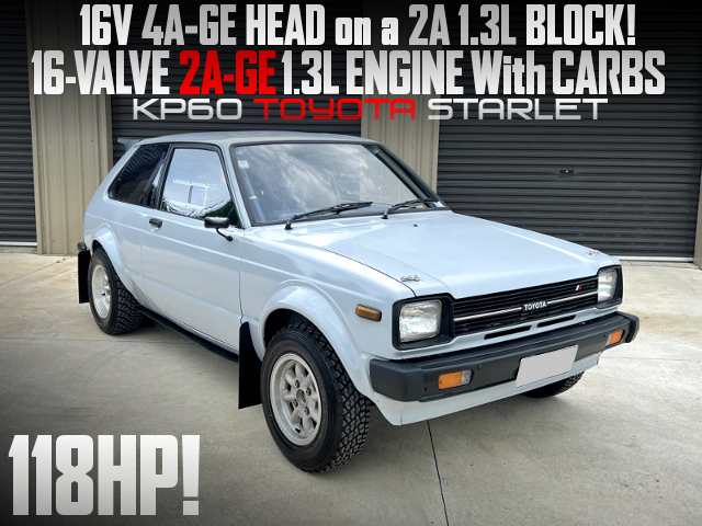 2AG 1300cc ENGINE and CLOSE RATIO GEARBOX of KP60 STARLET.