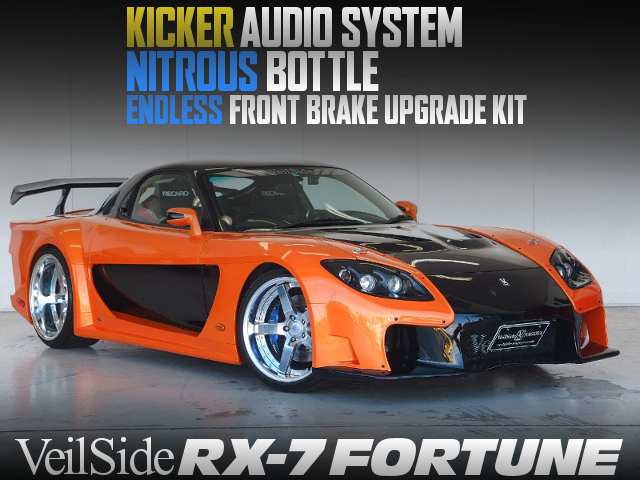 KICKER AUDIO SYSTEM and NITROUS BOTTLE modified Veilside RX-7 Fortune.