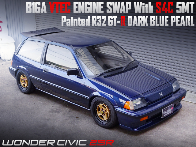 B16A VTEC and S4C 5MT SWAPPED WONDER CIVIC 25R.