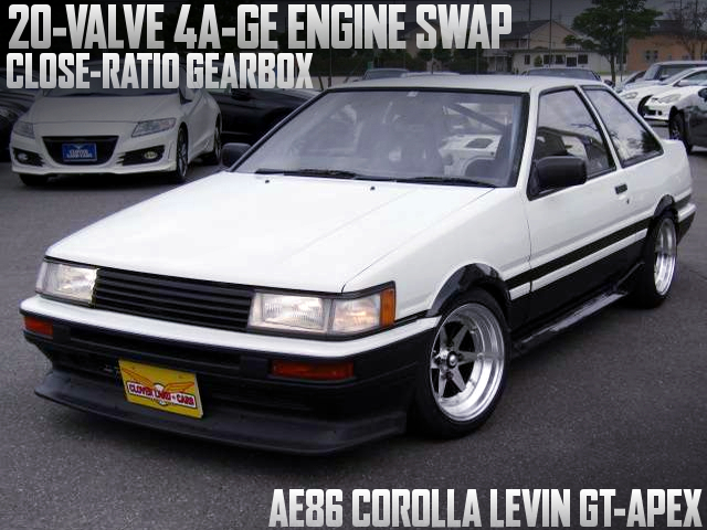 20V 4A-GE SWAP and CLOSE RATIO GEARBOX of AE86 LEVIN GT-APEX.