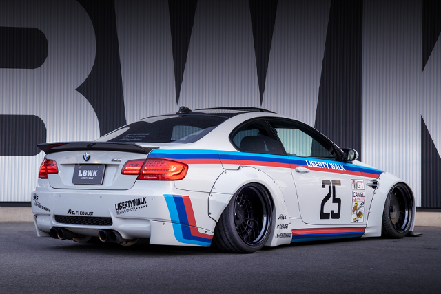REAR EXTERIOR of LB-WORKS E92 BMW M3 COUPE.