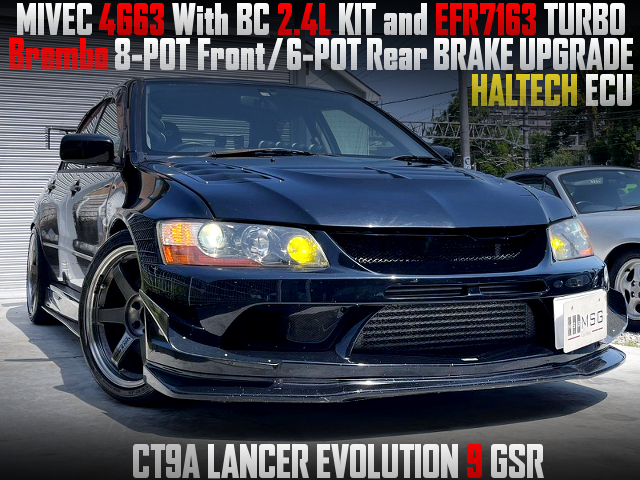 4G63 With BC 2.4L KIT and EFR7163 TURBO of CT9A LANCER EVOLUTION 9 GSR.
