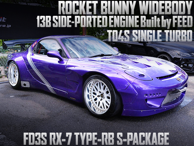 ROCKET BUNNY WIDE BODIED, TO4S TURBOCHARGED FD3S RX-7 TYPE-RB S-PACKAGE.