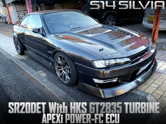 SR20DET With HKS GT2835 TURBINE and POWER-FC of S14 SILVIA.