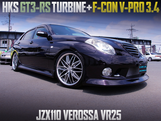 HKS GT3-RS TURBINE with F-CON V-PRO 3.4 ECU of JZX110 VEROSSA VR25.