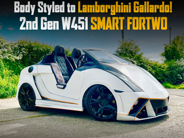 2nd Gen SMART FORTWO modified to Lamborghini Gallardo style.